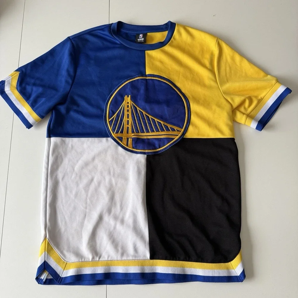 Golden State Warriors NBA Steph Curry Color Block Shooting Jersey Size Medium - Picture 1 of 6